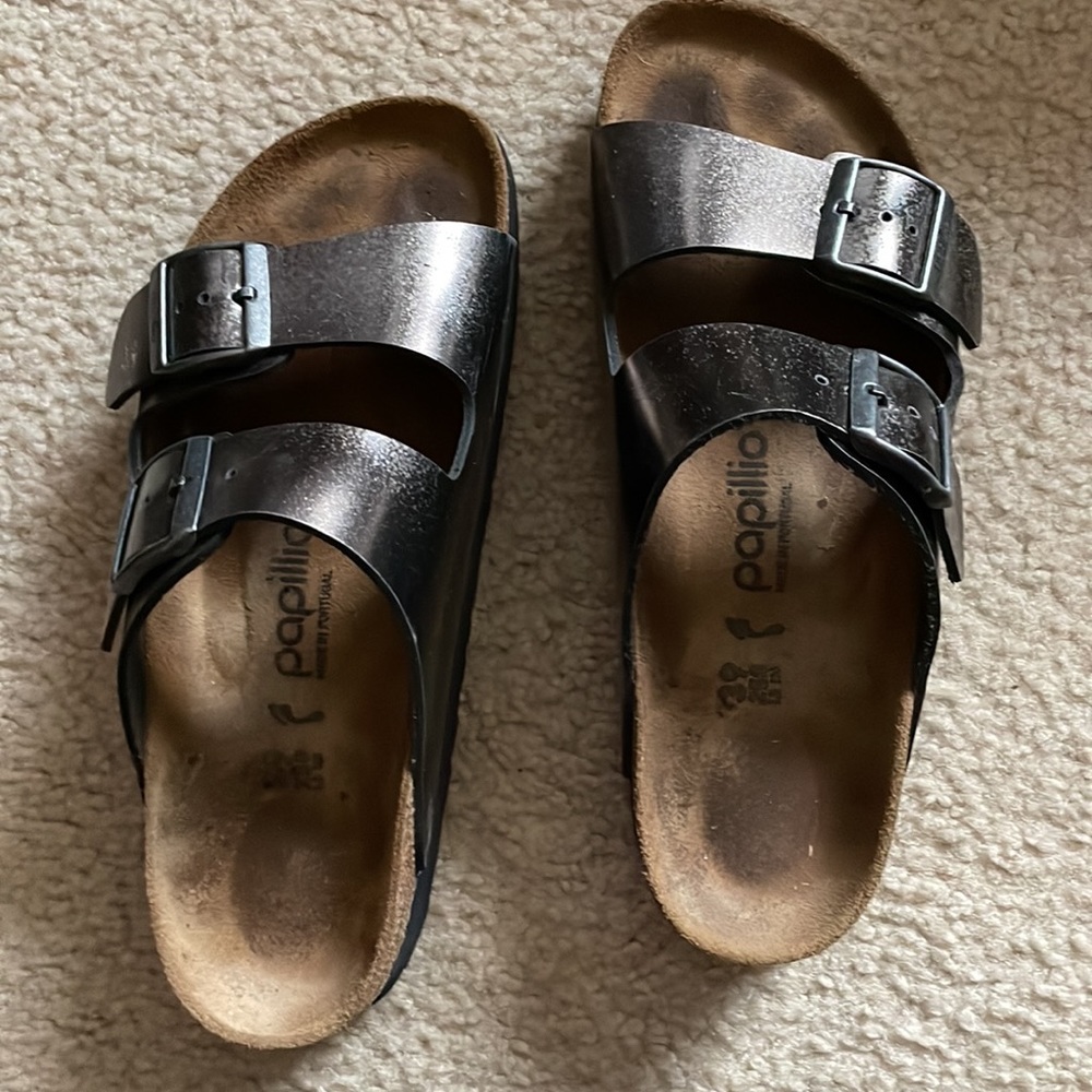 Birkenstock / Papillio Sandels Chrome size 8.5